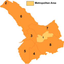 Tongliao divisions: Jarud Banner is 6 on this map