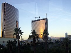 Vista de cada torre desde el Las Vegas Monorail