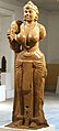 Yakshini wearing dhoti wrap and elaborate necklace, Mauryan period.