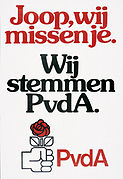 Dutch Labour Party 1978 provincial elections campaign poster