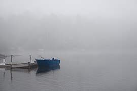 A Boat in Fog