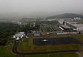 Vue aérienne de la zone d'activité de l'aéroport.