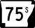 Highway 75S marker