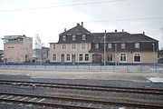 Former Entrance building from the rail side