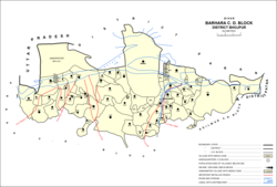 Map of Sanjoel (#848) in Barhara block