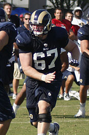 Jones with the Rams during the 2013 offseason