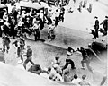 Image 4Striking teamsters armed with pipes battle police in the streets during the Minneapolis Teamsters Strike of 1934.