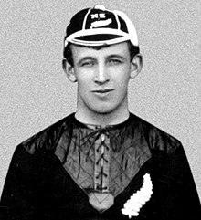 Headshot of Billy Stead with All Blacks' cap on