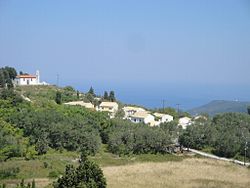 Settlement of Chorio, Ano Panta, Othoni island, Greece