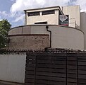 One of the entrances to Clapham South deep level shelter; the other is on the Common