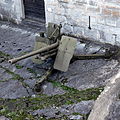 Canon anti-aérien de 75mm modèle 1939, on display at Saint-Maurice Castle.