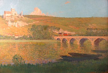 La Seine et Château-Gaillard. Jean-Eugène Clary.