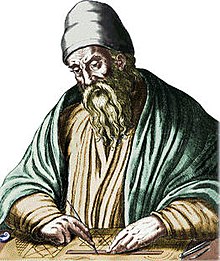 Color engraving of Euclid of Alexandria