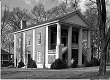 photo of Eumenean Hall, a two-story Greek Revival building