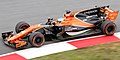 Fernando Alonso pilotando a McLaren MCL32 no Grande Prêmio da Malásia de 2017.