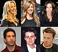 Image 44Friends, which premiered on NBC in 1994 became one of the most popular sitcoms of all time. From left, clockwise: Lisa Kudrow, Jennifer Aniston, Courteney Cox, Matthew Perry, Matt LeBlanc, and David Schwimmer, the six main actors of Friends. (from 1990s)