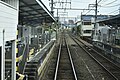 下り線から駅を見る（2020年10月）