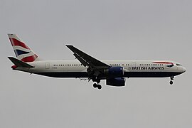 A Boeing 767-300ER in 2017.