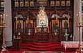 Central portion of the iconostasis or screen, showing the Beautiful Doors