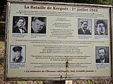 Les victimes, côté français, du combat de Kergoët.