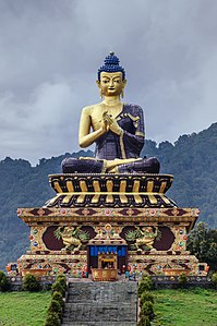 Gautama Buddha statue in Buddha Park of Ravangla, by Subhrajyoti07