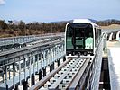 Linimo train moving on its track