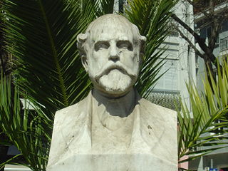 Bust of Lorentzos Mavilis in Athens