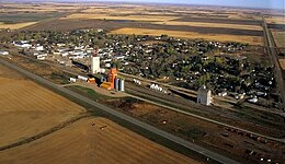 Aerial view of Luseland