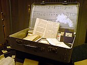 Koffer von Norbert Kronenberg, deportiert am 15. Dezember 1941 ins Ghetto Riga