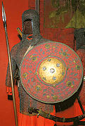 Chainmail, shield and weapons at Muzeum Wojska Polskiego