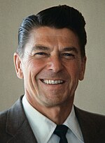 Photographic portrait of Ronald Reagan