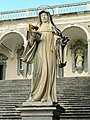 Statua di Santa Scolastica a Montecassino