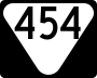 State Route 454 marker