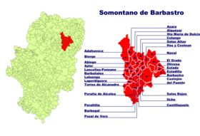 Localisation de Somontano de Barbastro