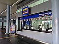 The KTM counter at the Sungai Buloh Station located at the common councourse.