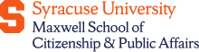 Logo for the Maxwell School of Citizenship and Public Affairs at Syracuse University