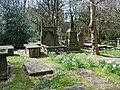 Tombs in the churchyard.