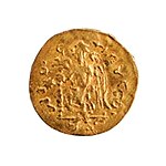 Wirkak tomb gold coin (a Byzantine gold coin replica).[9]