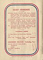 Back cover showing railway and admission charges