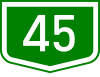 Main road 45 shield