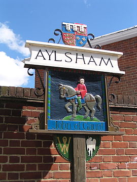 Ortsschild Aylsham