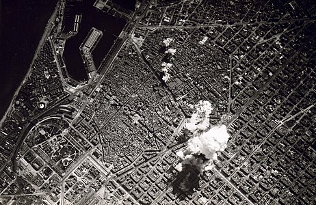 Bombing of Barcelona, by Italian Air Force