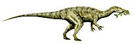 Artist's rendering of the dinosaur