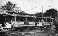 ハンブルク＝アルトナ中央鉄道の電車（1900年代撮影）