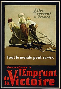 Canadian victory bond poster in French at Military history of Canada during World War I, author unknown (edited by Durova)