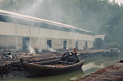 Charcoal factory, Kuala Sepetang.