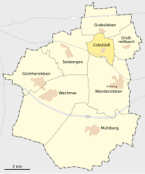 Cobstädt – Mappa