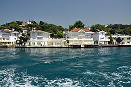 Elbiseci Ahmet Bey Yalısı and Esra Umur Yalısı in Kanlıca on the Bosphorus.