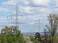 In großen Teilen der früheren Trasse verläuft heute die 380-kV-Leitung Großkrotzenburg–Dipperz