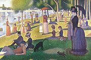 『グランド・ジャット島の日曜日の午後』 (Sunday Afternoon on La Grande Jatte) 1884年-1886年, シカゴ美術館